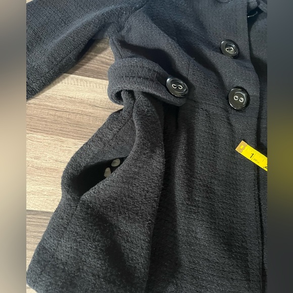 XX1 Forever 21 Black Pea Coat Size Small - Picture 7 of 16